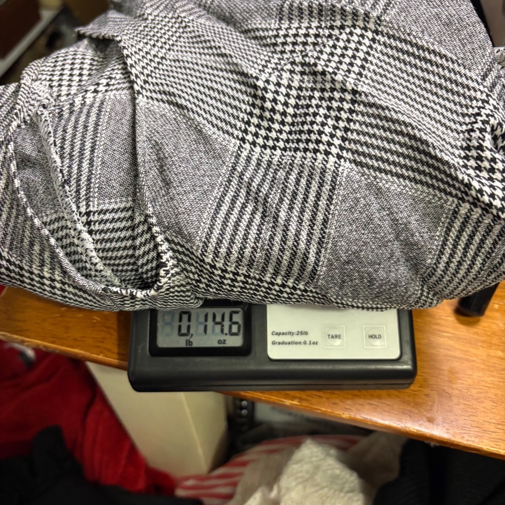 Rachel Rachel Roy Plaid Ruched Sleeveless Sheath Dress Black White Size 14 - Picture 10 of 10